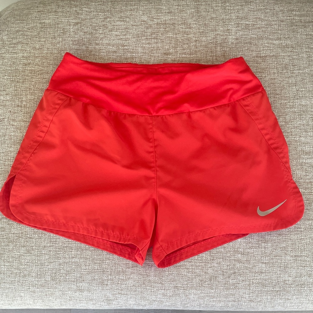 Nike Women's Orange Athletic Running Shorts